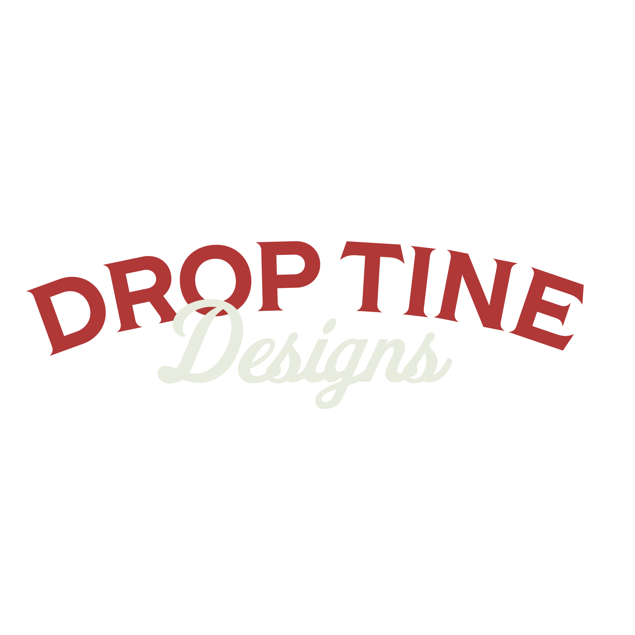 Drop Tine Designs Logo red and white